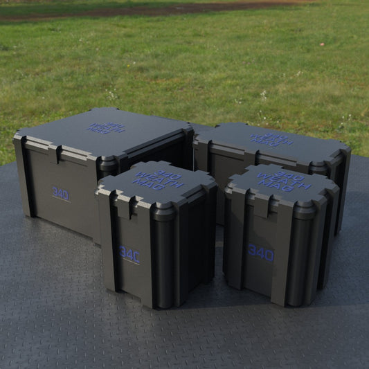 Filamelt Munitionsbox / .340 Weatherby Magnum / ‘Klappdeckel’ / Patronenbox, Ammo Box - 3D-Druck aus dem Westerwald