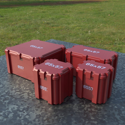Filamelt Munitionsbox / 6.5x57 / ‘Klappdeckel’ / Patronenbox, Ammo Box - 3D-Druck aus dem Westerwald