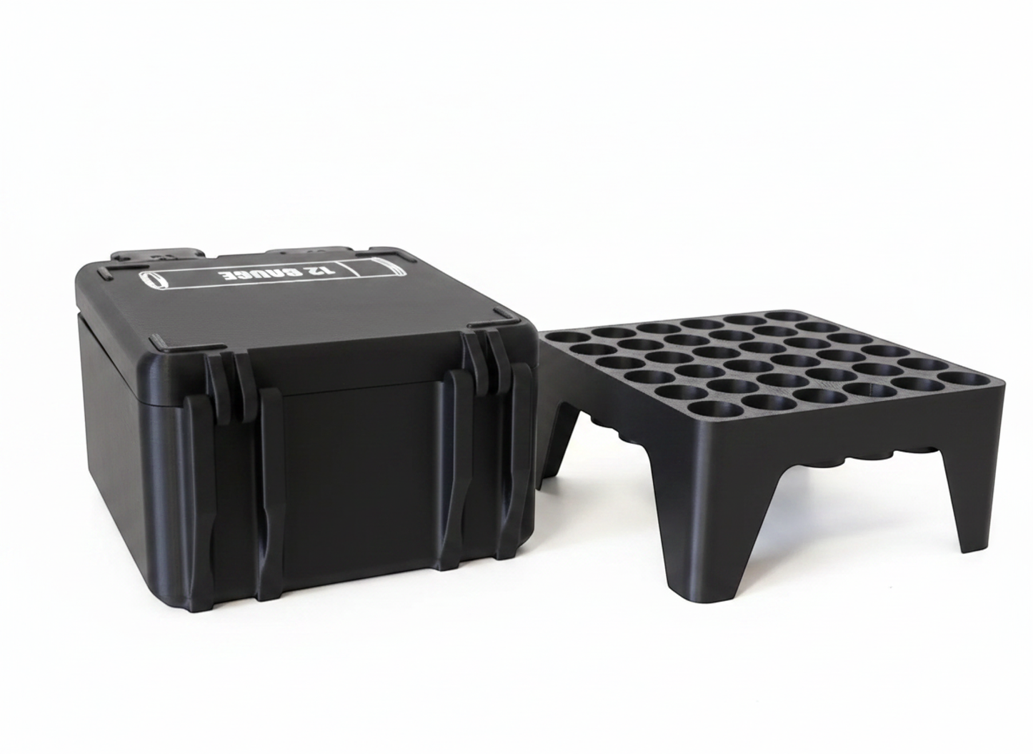 Filamelt Munitionsbox / 12 Gauge (.12/76 & .12/89) / 'Klappdeckel' / Patronenbox, Ammo Box - 3D-Druck aus dem Westerwald