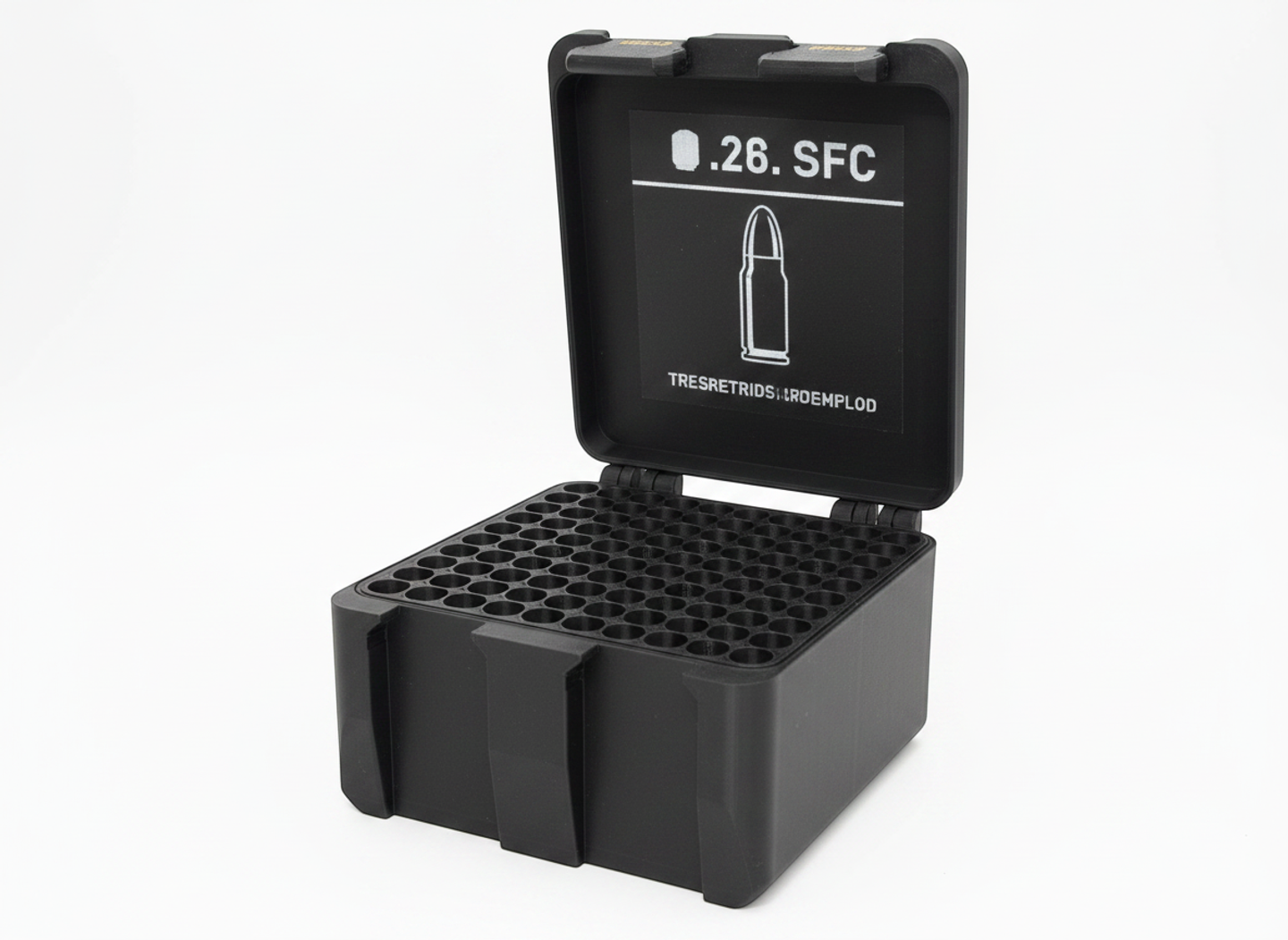 Filamelt Munitionsbox / 22 Creedmoor / 'Klappdeckel' / Patronenbox, Ammo Box - 3D-Druck aus dem Westerwald
