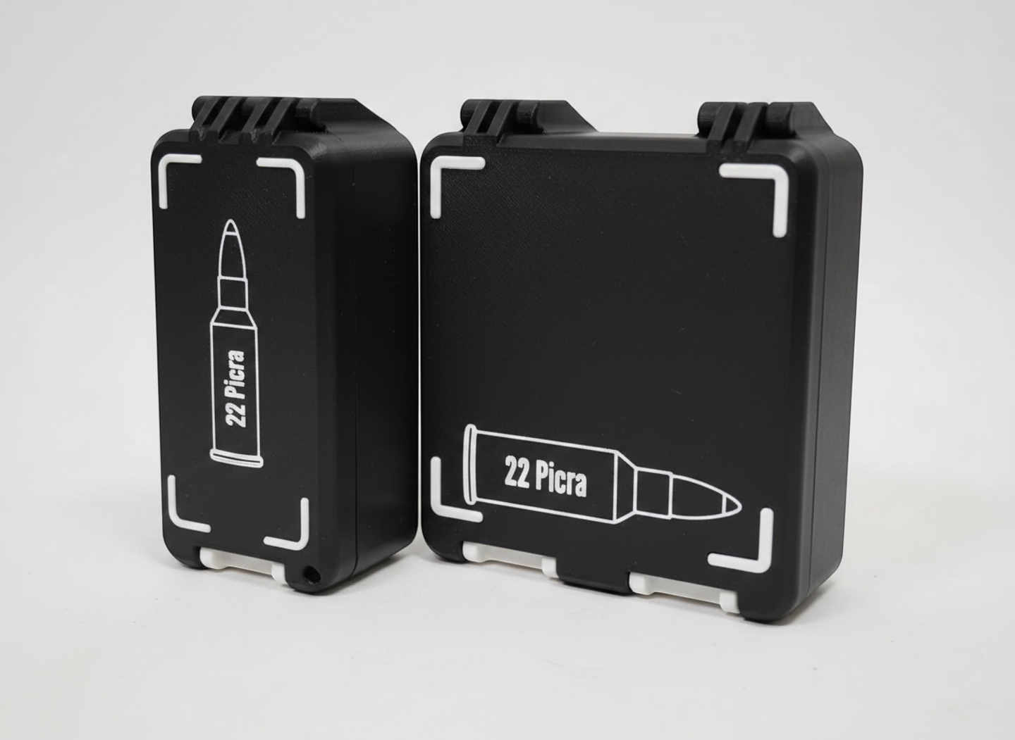 Filamelt Munitionsbox / 22 Picra / 'Klappdeckel' / Patronenbox, Ammo Box - 3D-Druck aus dem Westerwald