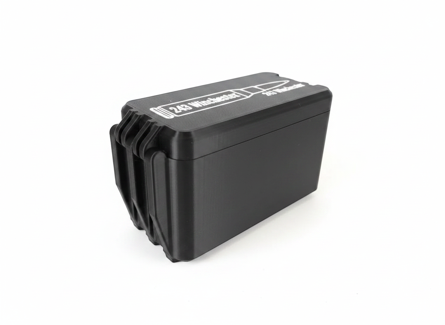 Filamelt Munitionsbox / 243 Winchester / 'Klappdeckel' / Patronenbox, Ammo Box - 3D-Druck aus dem Westerwald