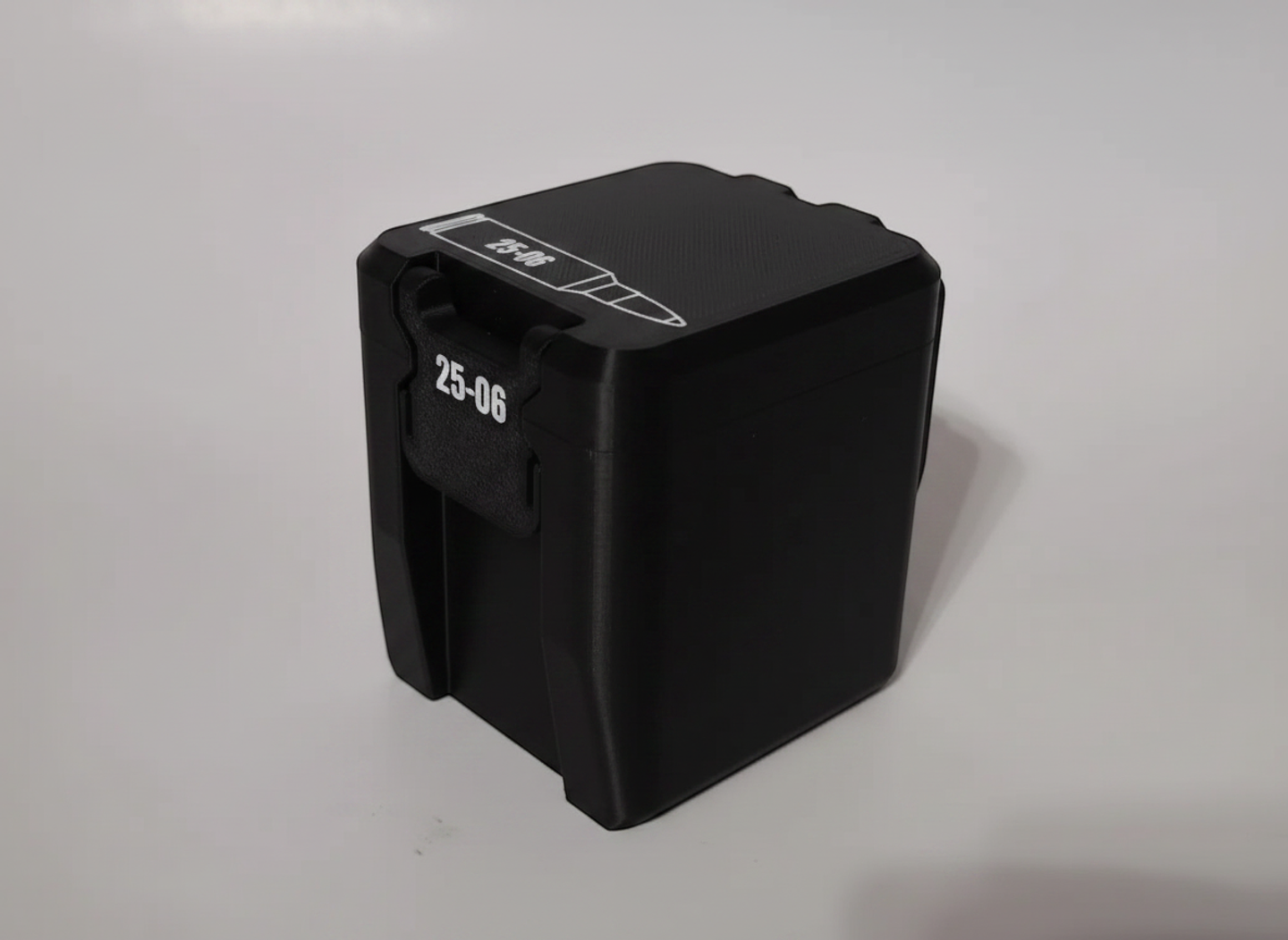Filamelt Munitionsbox / 25-06 Remington / 'Klappdeckel' / Patronenbox, Ammo Box - 3D-Druck aus dem Westerwald