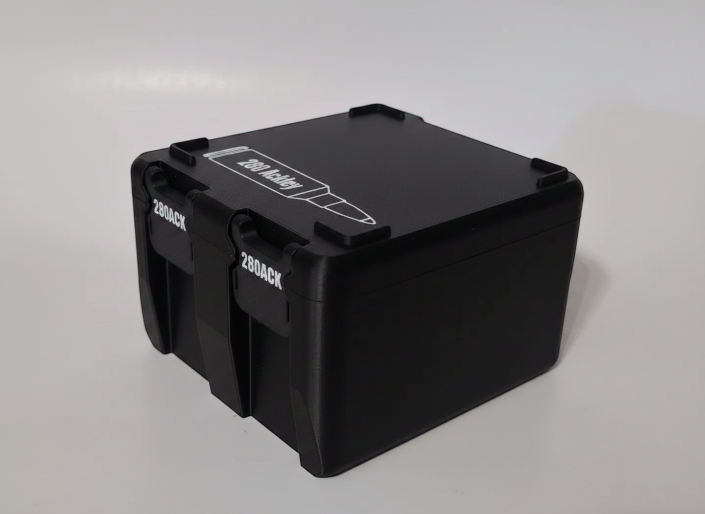 Filamelt Munitionsbox / 280 Ackley / 'Klappdeckel' / Patronenbox, Ammo Box - 3D-Druck aus dem Westerwald