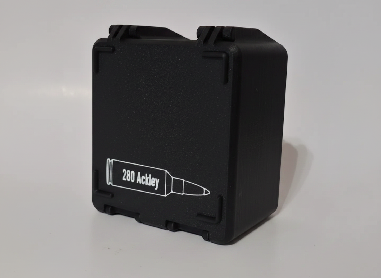 Filamelt Munitionsbox / 280 Ackley / 'Klappdeckel' / Patronenbox, Ammo Box - 3D-Druck aus dem Westerwald