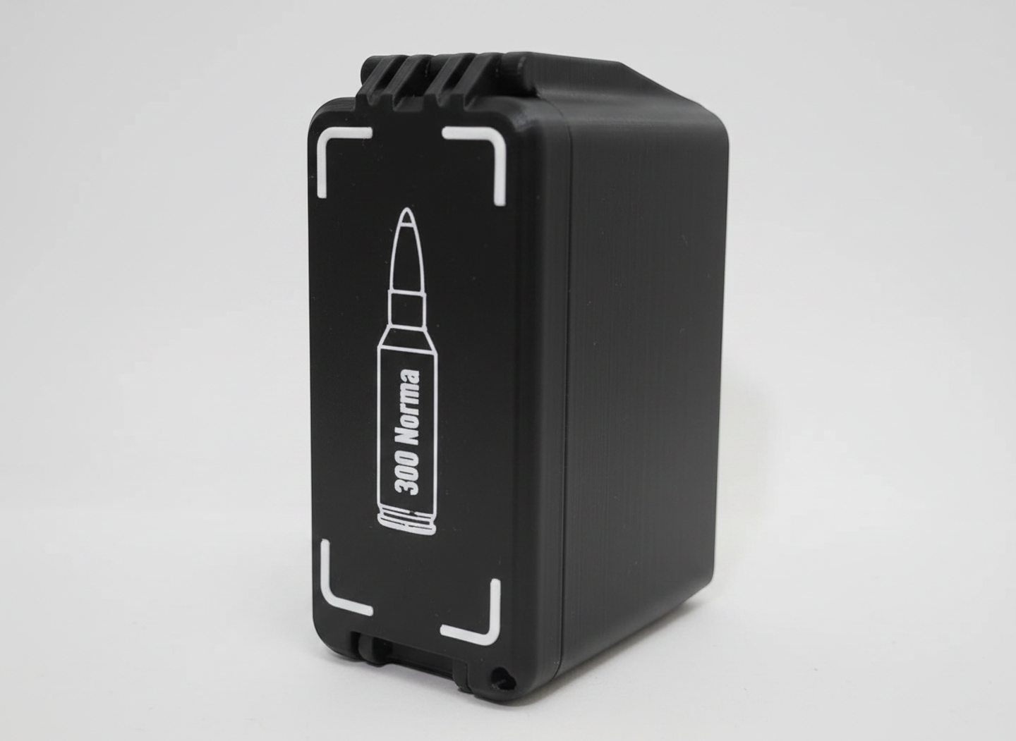 Filamelt Munitionsbox / 300 Norma Magnum / 'Klappdeckel' / Patronenbox, Ammo Box - 3D-Druck aus dem Westerwald