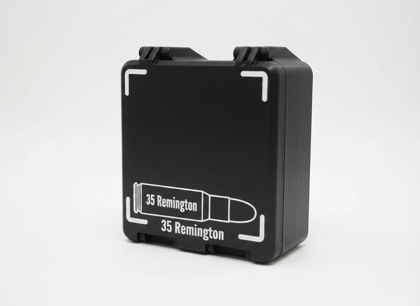 Filamelt Munitionsbox / 35 Remington / 'Klappdeckel' / Patronenbox, Ammo Box - 3D-Druck aus dem Westerwald