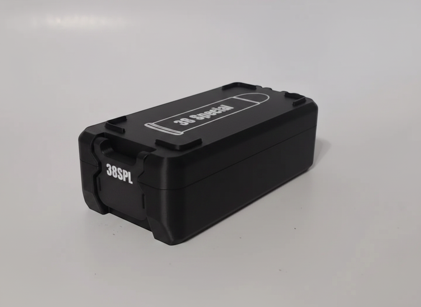 Filamelt Munitionsbox / 38 Special / 'Klappdeckel' / Patronenbox, Ammo Box - 3D-Druck aus dem Westerwald