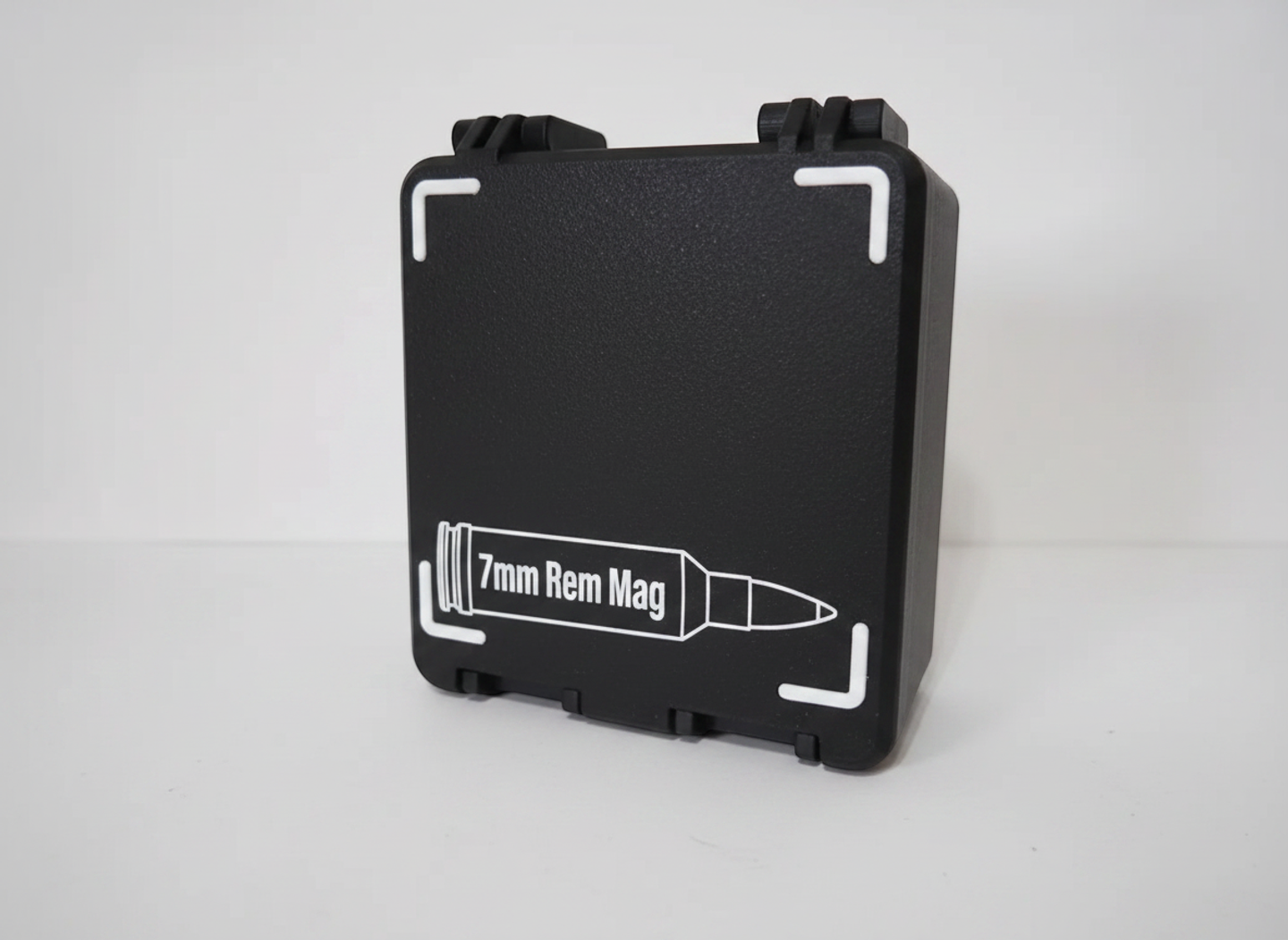 Filamelt Munitionsbox / 7mm Remington Magnum / 'Klappdeckel' / Patronenbox, Ammo Box - 3D-Druck aus dem Westerwald
